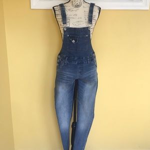 Blue girl denim overall